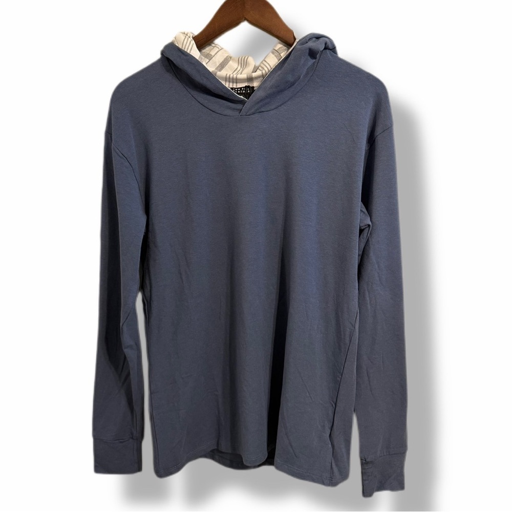 Two Blind Brothers Men’s Hoodie Pullover Washed Navy Size Small NWT